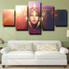 5 piece wall art canvas prints League Of Legends Leona decor picture-1200 (2)