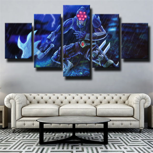 5 piece wall art canvas prints League Of Legends Master Yi  picture-1200 (2)