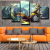 5 piece wall art canvas prints League Of Legends Master Yi wall decor-1200(2)