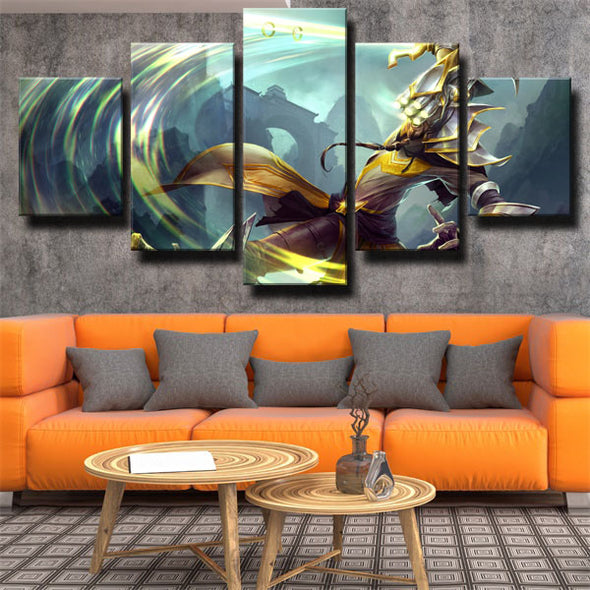 5 piece wall art canvas prints League Of Legends Master Yi wall decor-1200(2)