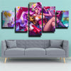 5 piece wall art canvas prints League Of Legends Miss Fortune  decor-1200 (3)
