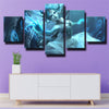 5 piece wall art canvas prints League Of Legends Morgana home decor-1200 (3)