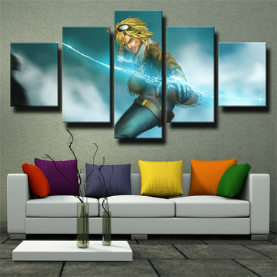 5 piece wall art canvas prints   League of Legends Ezreal decor picture-1200 (1)
