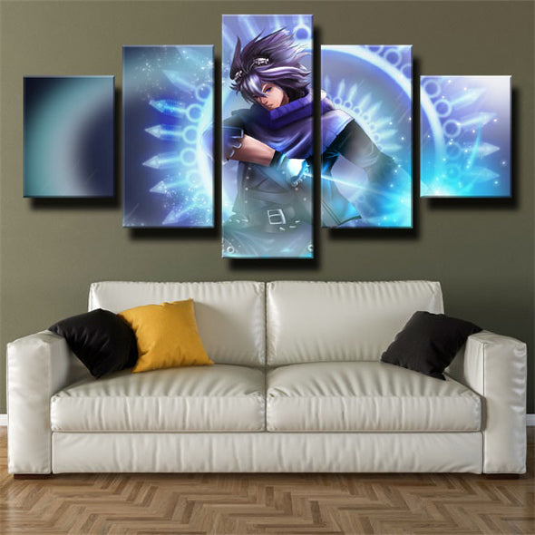 5 piece wall art canvas prints   League of Legends Ezreal wall picture-1200(3)