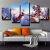 5 piece wall art canvas prints League of Legends Nidalee decor picture-1200 (3)