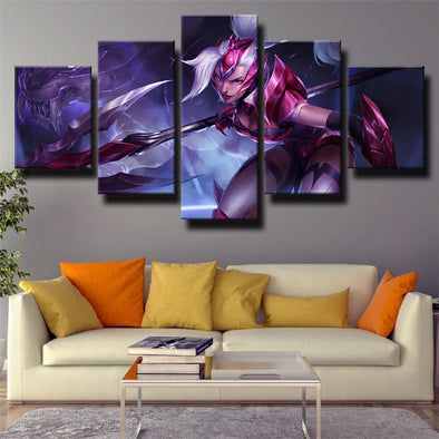 5 piece wall art canvas prints League of Legends Nidalee wall picture-1200 (1)