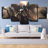 5 piece wall art canvas prints League of Legends Pantheon wall picture-1200 (3)