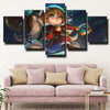 5 piece wall art canvas prints League of Legends Poppy decor picture-1200 (3)