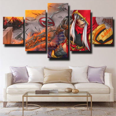 5 piece wall art canvas prints League of Legends Riven wall picture-1200 (1)