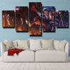 5 piece wall art canvas prints League of Legends Shaco home decor-1200 (2)