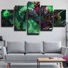 5 piece wall art canvas prints League of Legends Singed home decor-1200 (2)