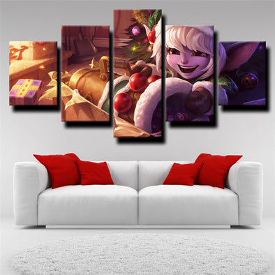 5 piece wall art canvas prints League of Legends Tristana home decor-1200（1）