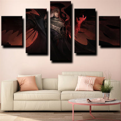 5 piece wall art canvas prints League of Legends decor picture-1227 (1)