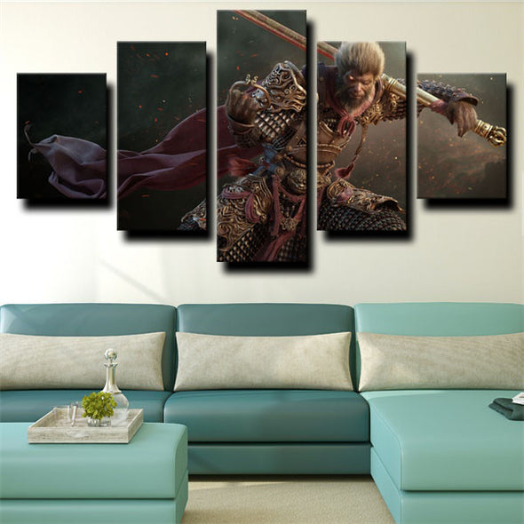 5 piece wall art canvas prints League of Legends home decor-1205 (3)