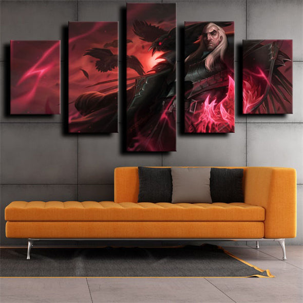 5 piece wall art canvas prints League of Legends wall decor-1224 (3)