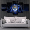 5 piece wall art canvas prints MCFC fight till the end decor picture-1235 (2)