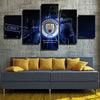 5 piece wall art canvas prints MCFC fight till the end decor picture-1235 (3)