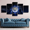 5 piece wall art canvas prints MCFC fight till the end decor picture-1235 (4)