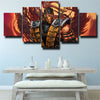 5 piece wall art canvas prints MKX characters Scorpion home decor-1543 (2)