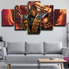 5 piece wall art canvas prints MKX characters Scorpion home decor-1543 (3)