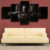 5 piece wall art canvas prints MKX full characters live room decor-1553 (2)