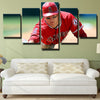 5 piece wall art canvas prints MLB LA Aange Mike Trout decor picture-1219 (4)