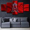 5 piece wall art canvas prints MLB LA Aangel LOGO home decor-1205 (2)