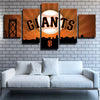 5 piece wall art canvas prints MLB The G-Men team LOGO home decor-1201 (4)