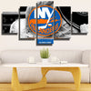 5 piece wall art canvas prints NY Islanders team standard wall picture-1201 (2)