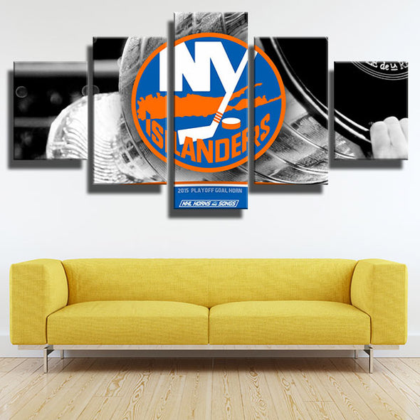 5 piece wall art canvas prints NY Islanders team standard wall picture-1201 (3)