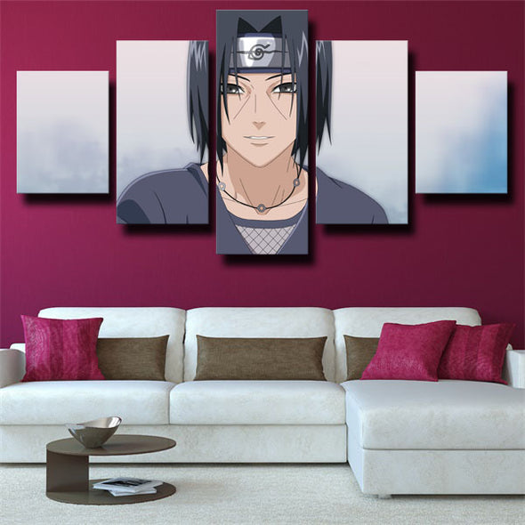 5 piece wall art canvas prints Naruto Itachi Uchiha live room decor-1769 (3)