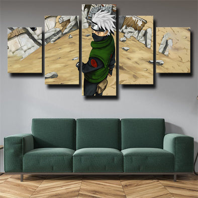 5 piece wall art canvas prints Naruto Kakashi Hatake wall decor-1724 (1)