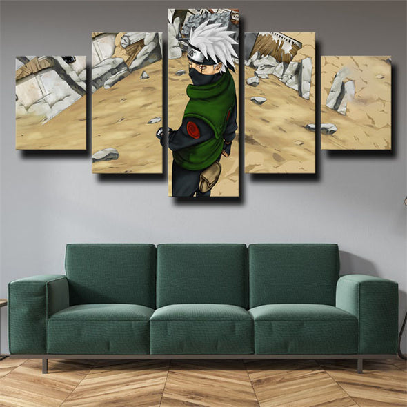 5 piece wall art canvas prints Naruto Kakashi Hatake wall decor-1724 (1)