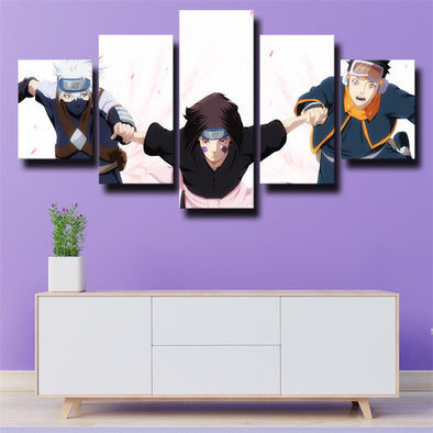 5 piece wall art canvas prints Naruto kakashi team home decor-1812 (1)
