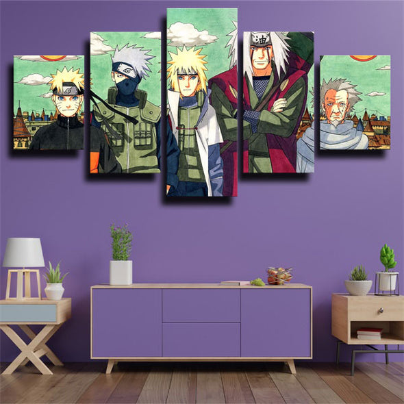 5 piece wall art canvas prints Naruto naruto Masters home decor-1749 (3)