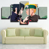 5 piece wall art canvas prints Naruto naruto vs sasuke decor picture-1801 (3)