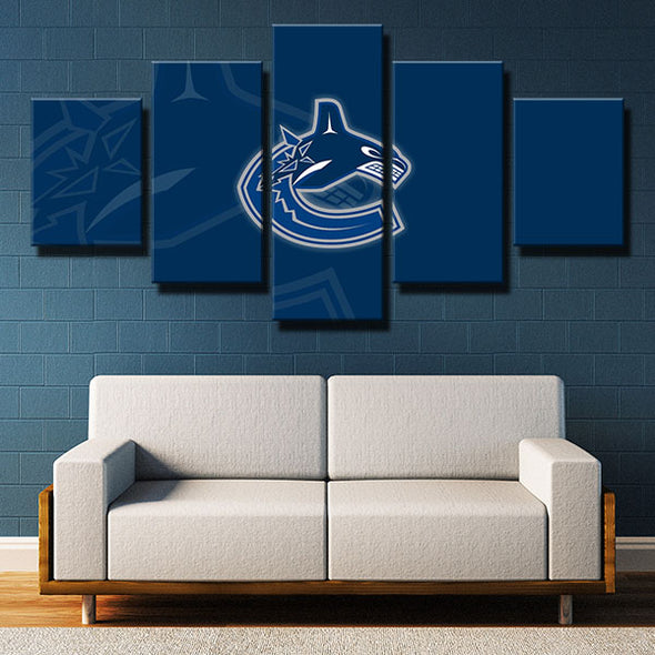 5 piece wall art canvas prints Nucks Navy Blue Fold up decor picture-1202 (2)