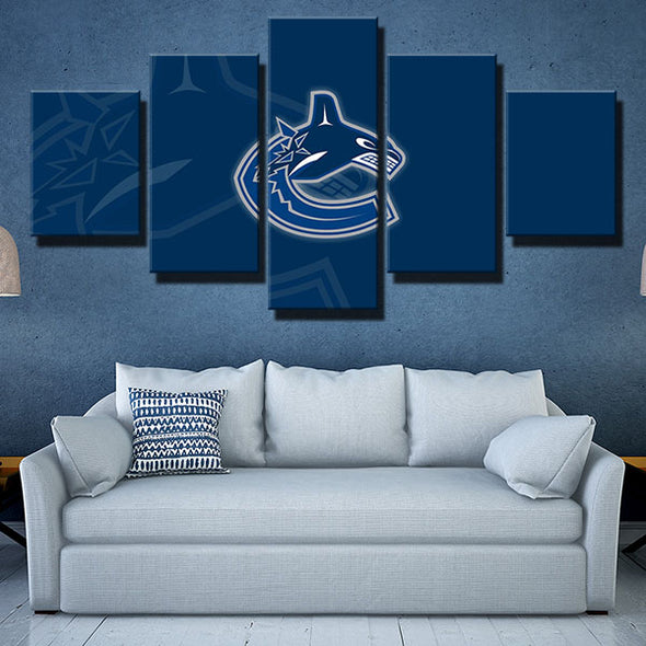 5 piece wall art canvas prints Nucks Navy Blue Fold up decor picture-1202 (4)