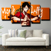 5 piece wall art canvas prints One Piece Monkey D. Luffy decor picture-1200 (2)