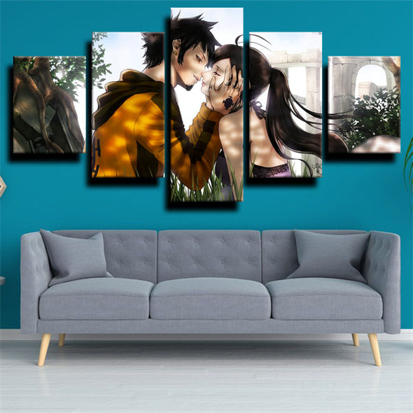 5 piece wall art canvas prints One Piece Nico Robin home decor-1200（2）