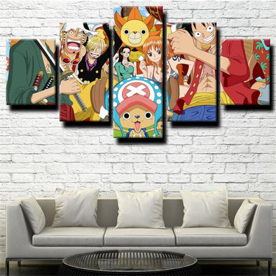 5 piece wall art canvas prints One Piece Tony Tony Chopperhome decor-1200（1）