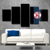 5 piece wall art canvas prints Red Sox Black and blue art wall decor-50035 (1)