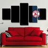 5 piece wall art canvas prints Red Sox Black and blue art wall decor-50035 (3)