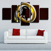 5 piece wall art canvas prints Redskins 3d logo live room decor-1213 (1)