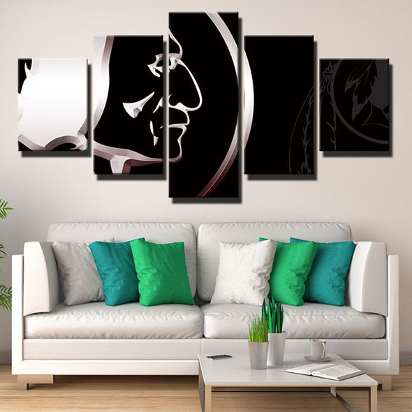 5 piece wall art canvas prints Redskins Simplicity home decor-1214 (1)