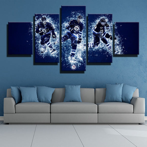 5 piece wall art canvas prints The Airforce three players home decor-1210 (1)