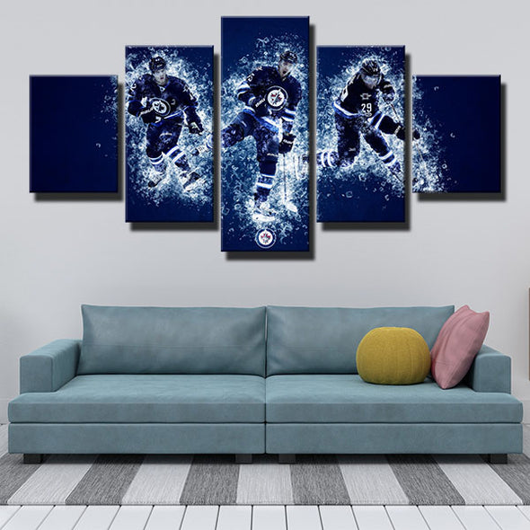 5 piece wall art canvas prints The Airforce three players home decor-1210 (2)