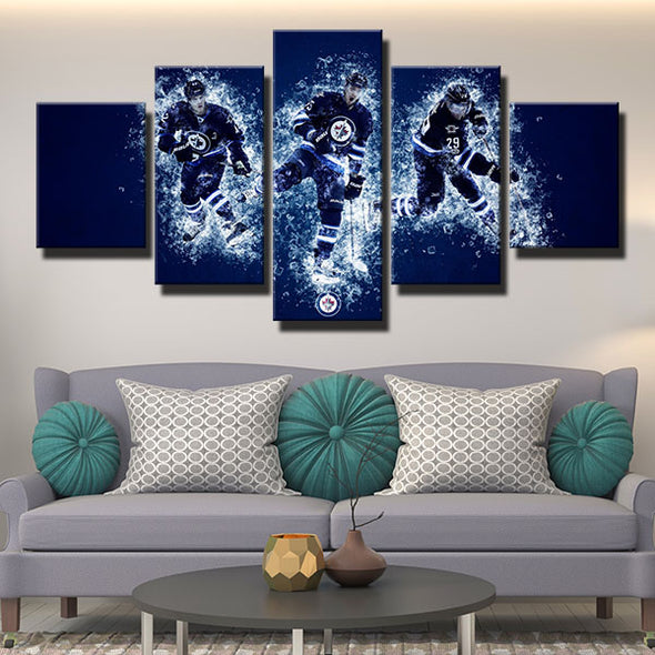 5 piece wall art canvas prints The Airforce three players home decor-1210 (3)