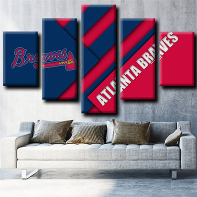 Atlanta Braves Personalized Sign Locker Room Print Baseball FRAMED 14x18