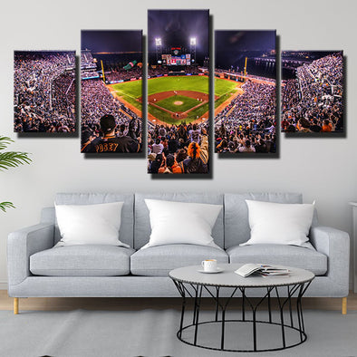 5 piece wall art canvas prints The G's home panoramic view decor picture-1201 (1)